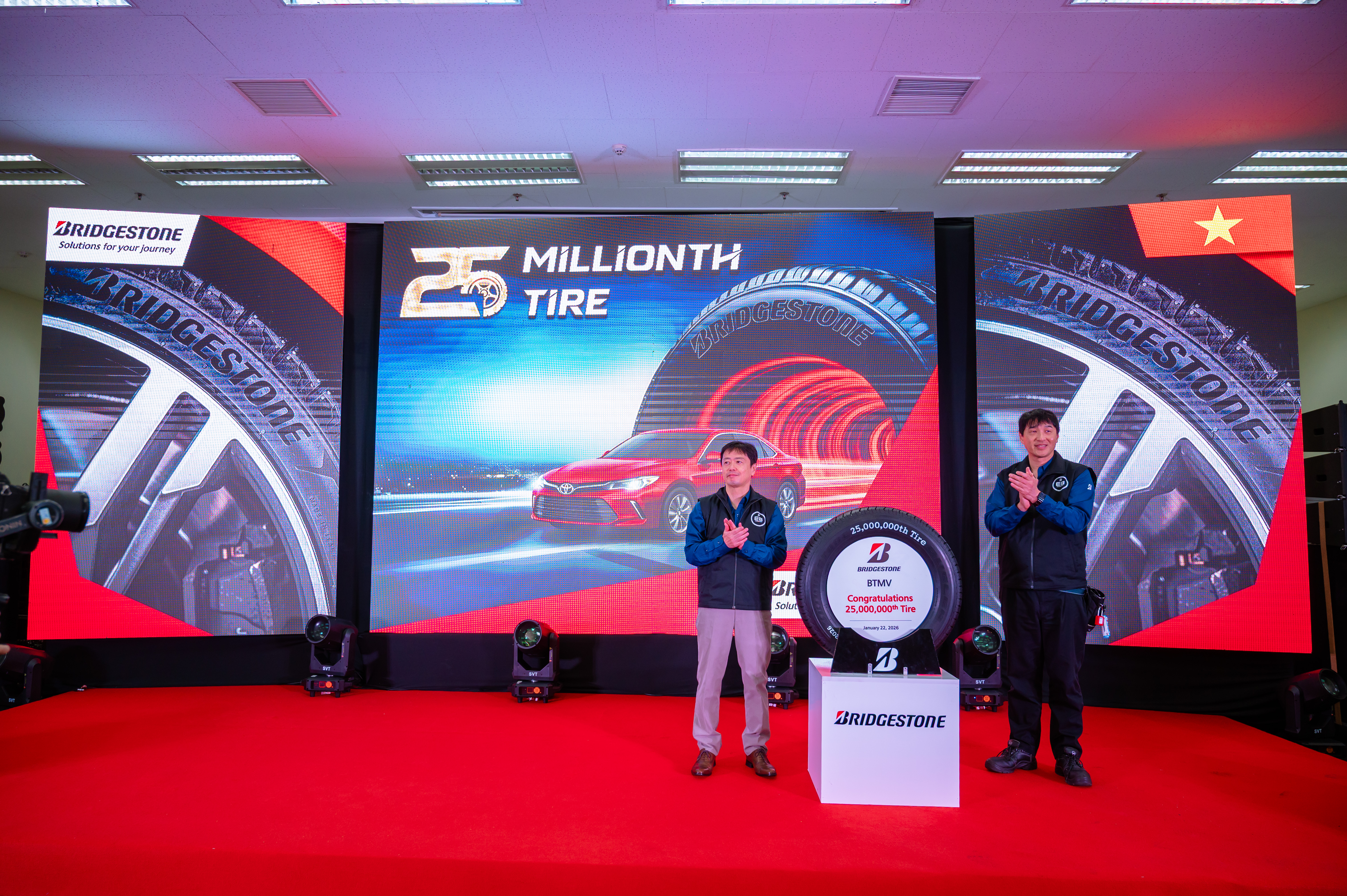 Bridgestone Việt Nam cán mốc 25 triệu lốp xe